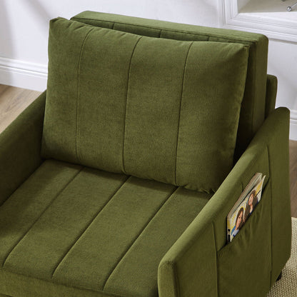 Convertible Sleeper Sofa and Storage Pockets
