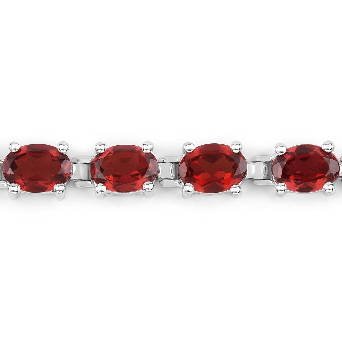 Bracelet with four 15.30ct oval garnets in .925 sterling silver by Bids.com on Tampa Home & Garden Store