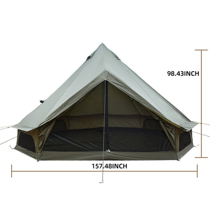 GemGear Oxford Bell Tent 13.1ft olive-green canvas with stove jack on Tampa Home & Garden Store