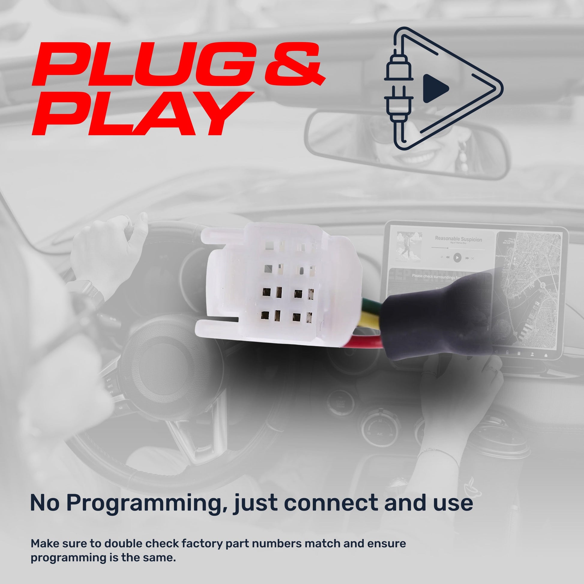 Toyota Camry backup camera OEM; white mounting bracket, plug connectors on Tampa Home & Garden Store