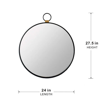 Wall Mirror Frame Black Contemporary Minimalist