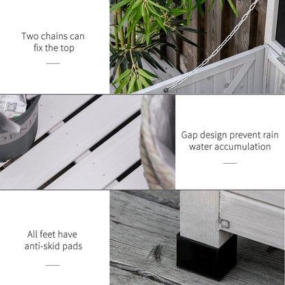 75 Gallon Wooden Deck Box with the Aerating Gaps