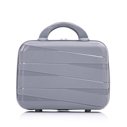 4-Piece PP Spinner Wheel Luggage Set light gray top handle close-up on Tampa Home & Garden Store