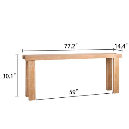 Console table in wood finish, long narrow entryway sofa table by Unique Piece Furniture on Tampa Home & Garden Store