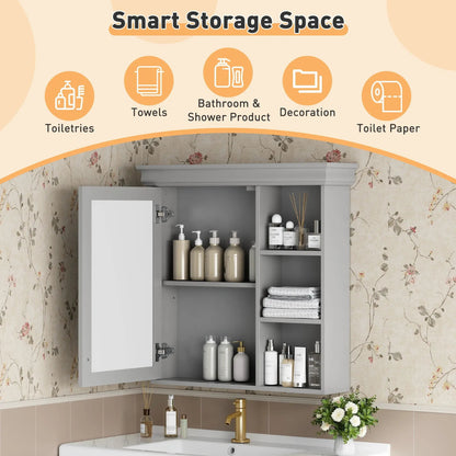 Wall Mounted Medicine Cabinet with Mirror