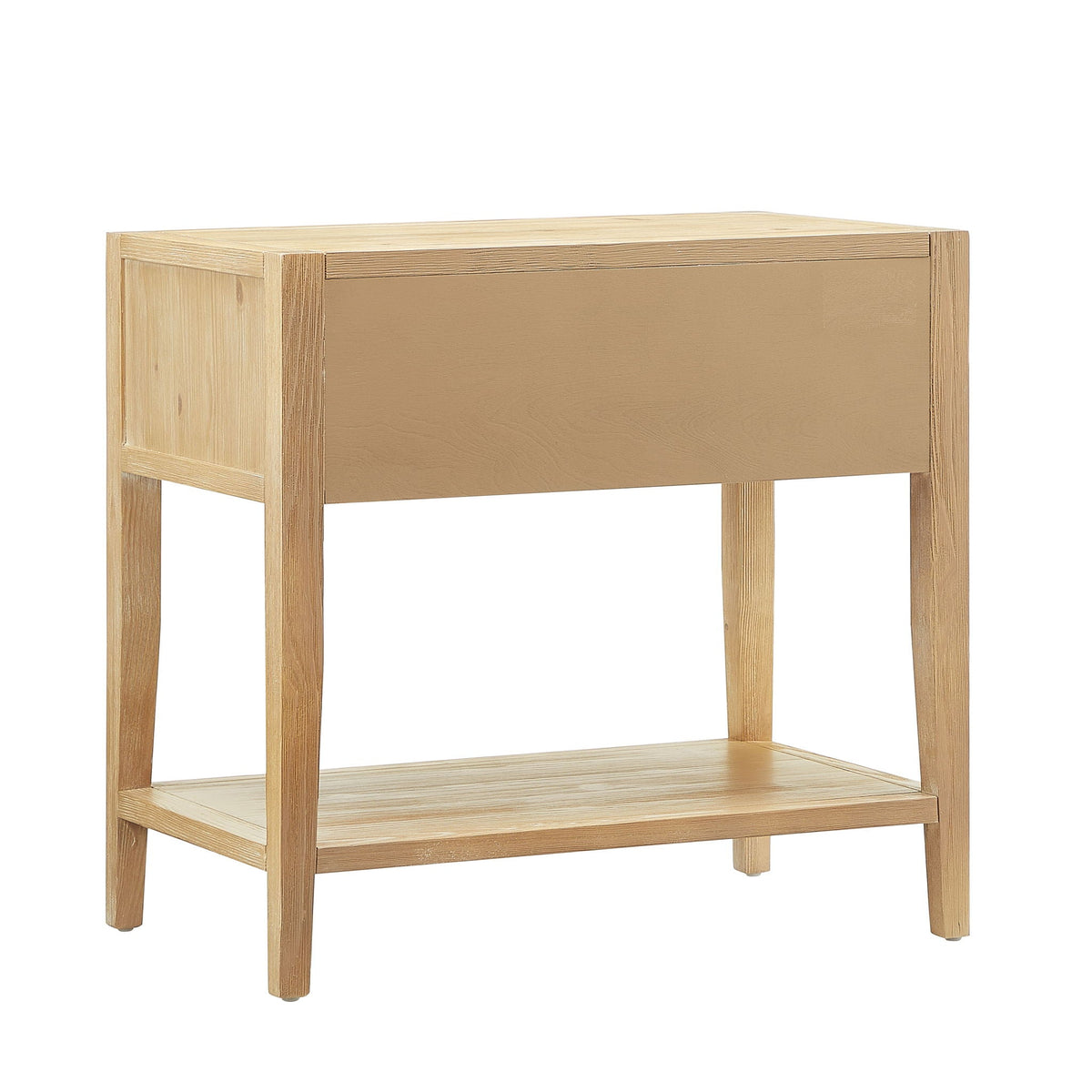 Finley 1 Drawer Storage Nightstand with Open Shelf, natural wood finish by HouseOfZazla on Tampa Home & Garden Store
