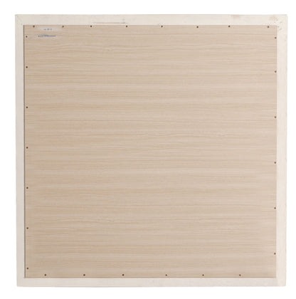 Traditional wall mirror with light wood veneer frame and visible screws back view on Tampa Home & Garden Store