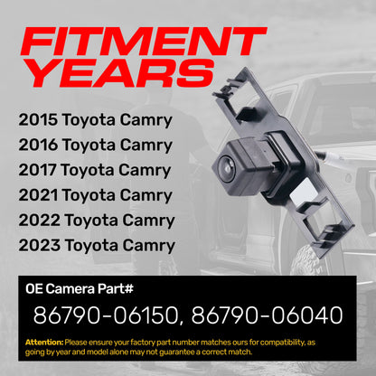 Master Tailgaters Toyota Camry OEM backup camera 86790-06040/86790-06150 on Tampa Home & Garden Store