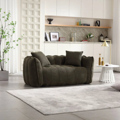 Cozy Beanbag Chair With Resilient Foam Core For 2