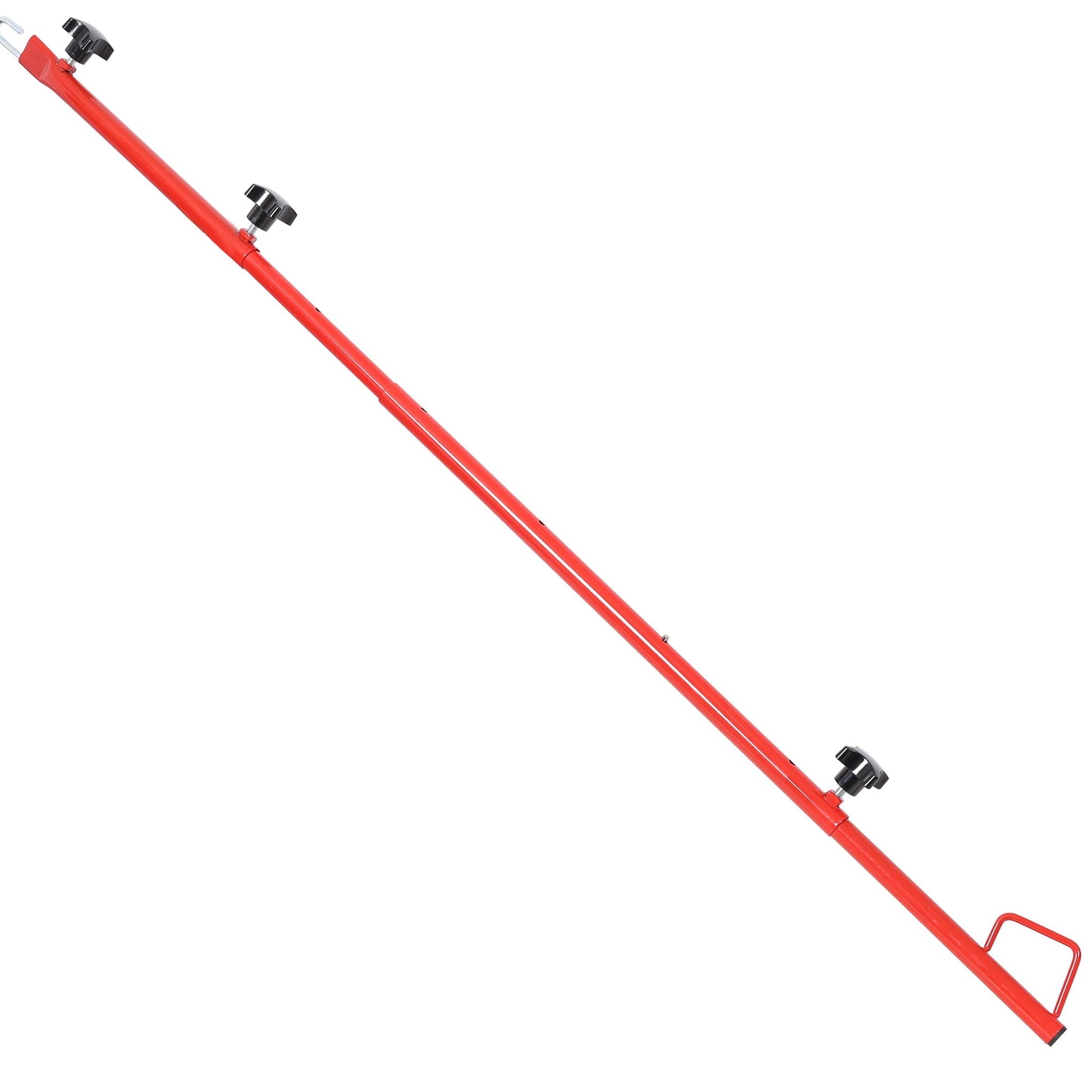 Red Hatch Jammer Holder rod with black knobs for retractable car door jammer by HouseOfZazla on Tampa Home & Garden Store