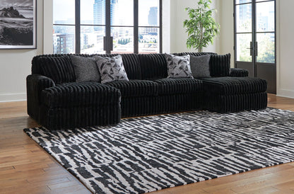 Midnight Madness Sectional and Jumbo Corduroy