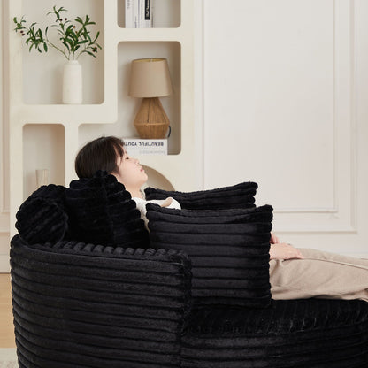 Modern single sofa with a backrest pillow