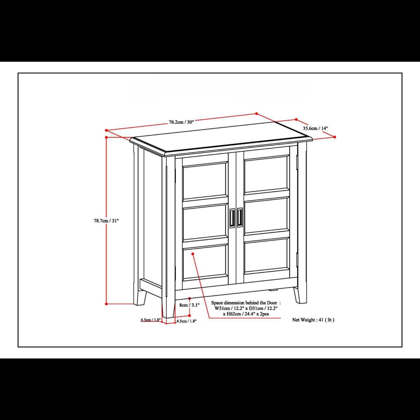 Burlington Handcrafted Low Storage Cabinet blueprint HouseOfZazla accent cabinet dimensions on Tampa Home & Garden Store