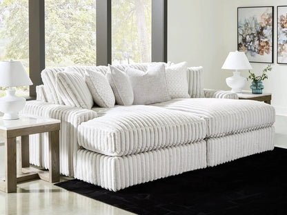 Stupendous Sectional sofa in gray boucle with plush cushions by Unique Piece Furniture on Tampa Home & Garden Store