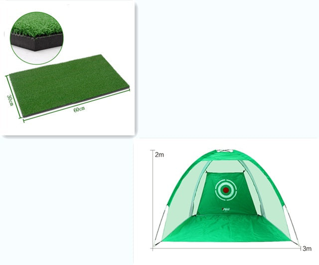 Golf practice net tent and turf mat 60x30 cm 2-item outdoor training set on Tampa Home & Garden Store
