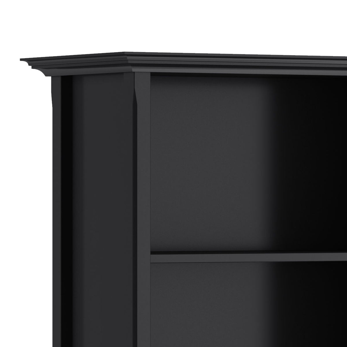 Amherst wooden bookcase with adjustable shelves, dark black finish by HouseOfZazla on Tampa Home & Garden Store