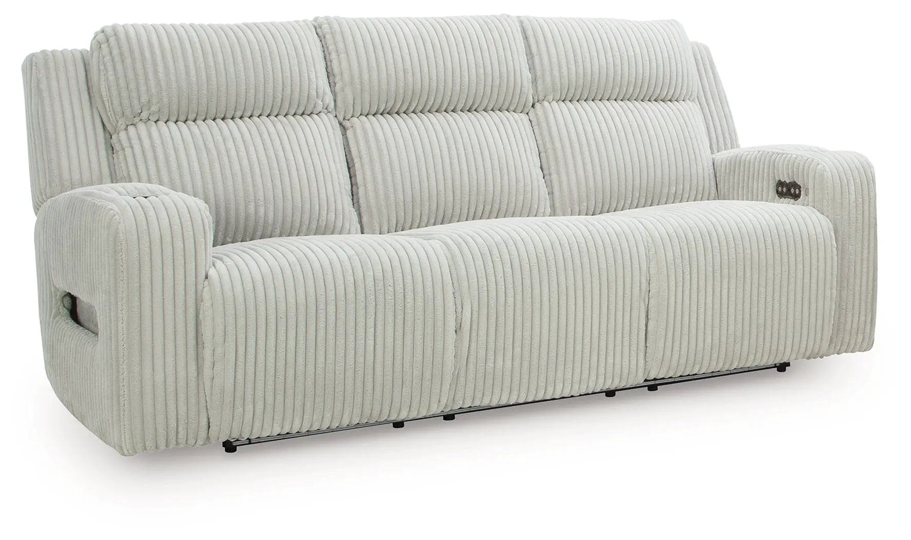 Forest Lake reclining sofa with adj headrests in light gray fabric by Unique Piece Furniture on Tampa Home & Garden Store