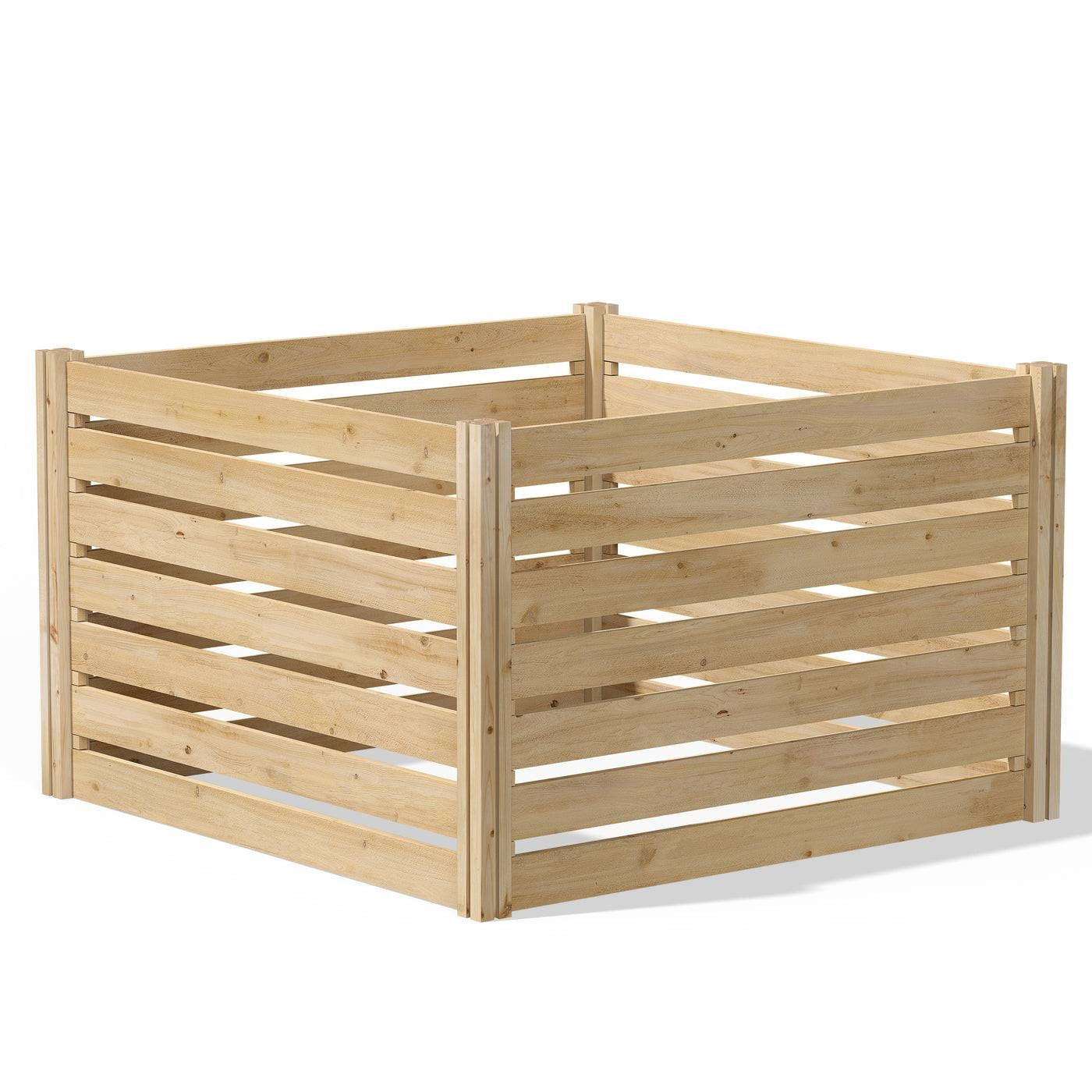 308 Gallon Cedar Wood Compost Bin Outdoor Garden 41 Cubic Feet - Made in USA - Tampa Home & Garden Store