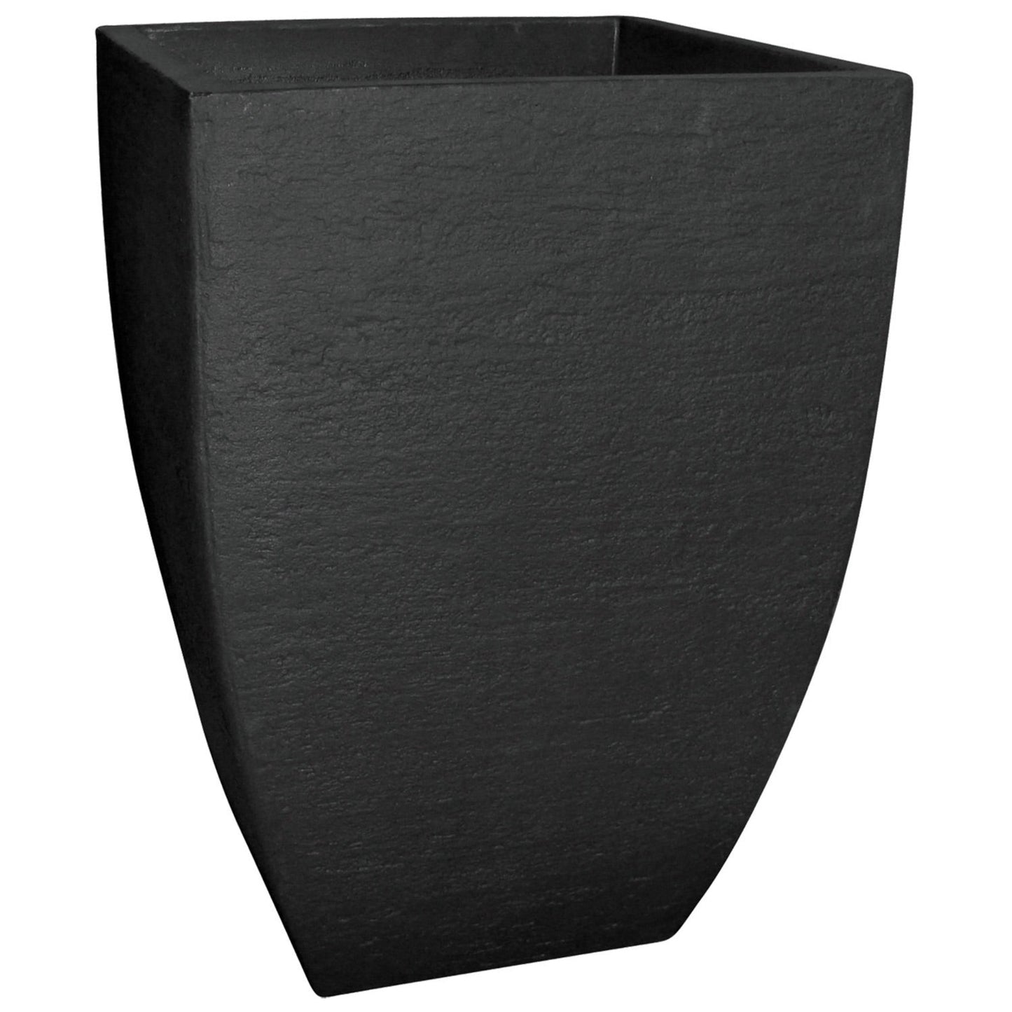 Modern square planter black textured surface by Live Good Logistics planter accessory on Tampa Home & Garden Store