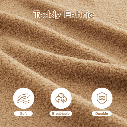 Soft Teddy Fabric and Modern Boneless Sofa
