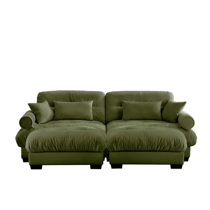 Oversized Modular Sofa with Movable Ottoman