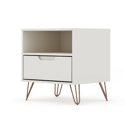 Rockefeller Mid Century Nightstand And Drawer