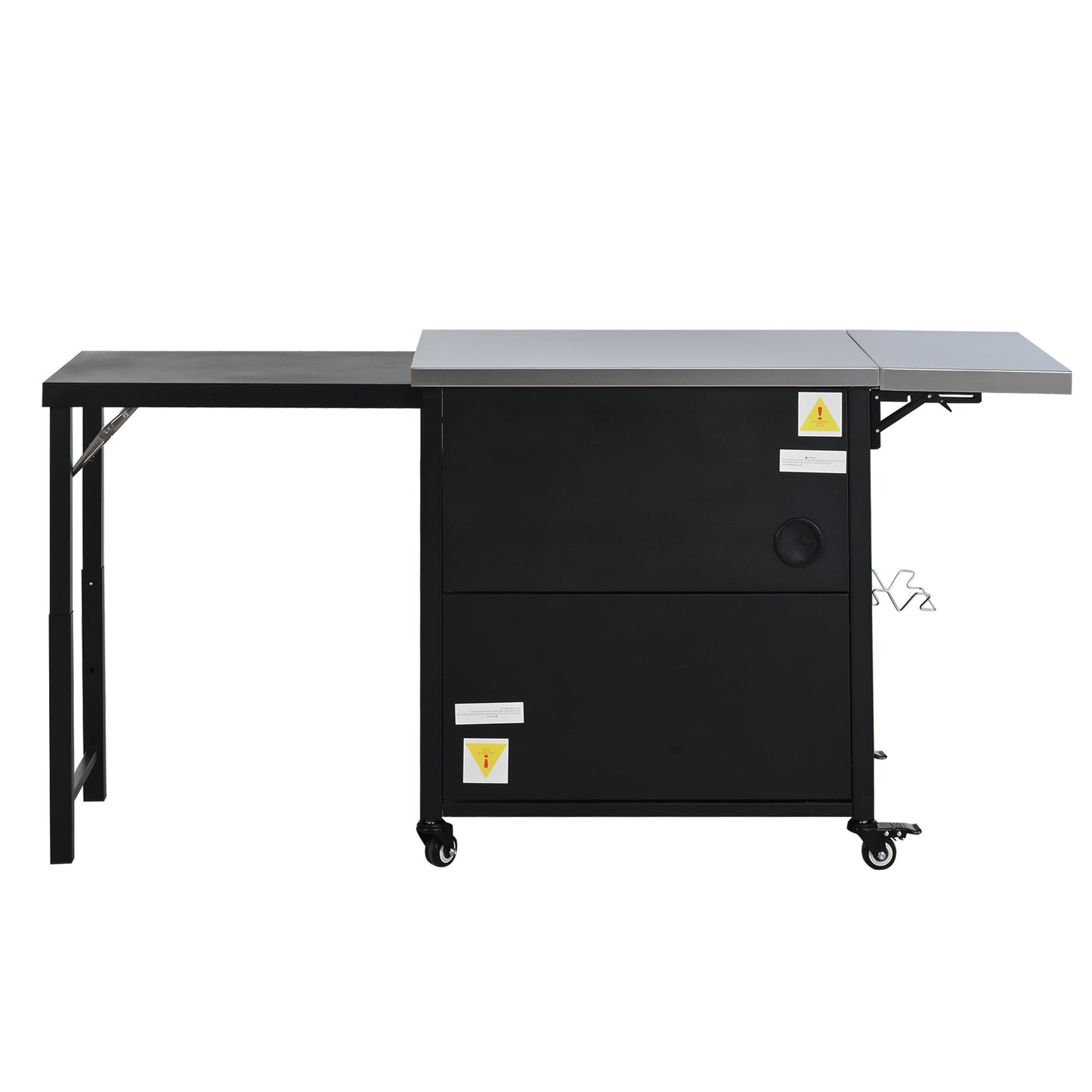 Foldable Outdoor Grill Cart and Prep Table
