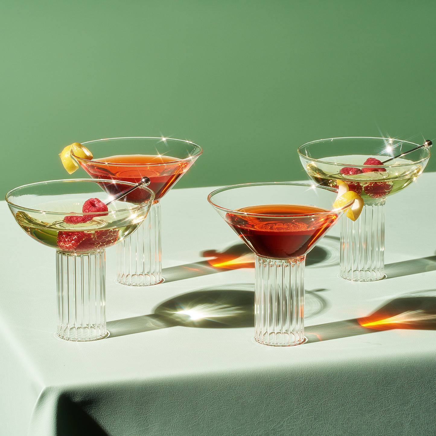 Rialto Champagne Coupe and Cocktail Set of 2