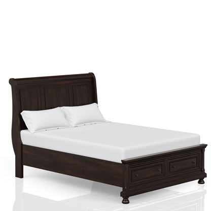 Elegant Transitional Storage Bed and Two Drawers