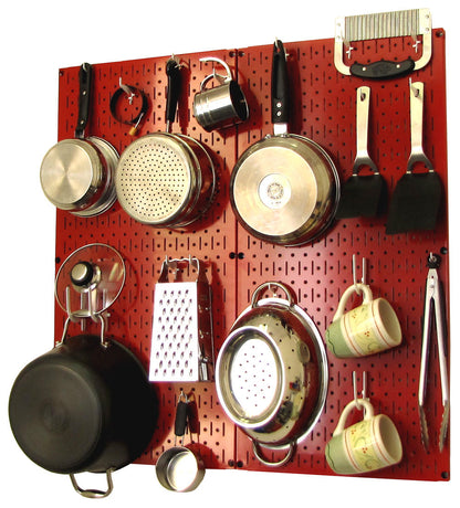 Kitchen Pegboard Storage Rack for Pots and Pans