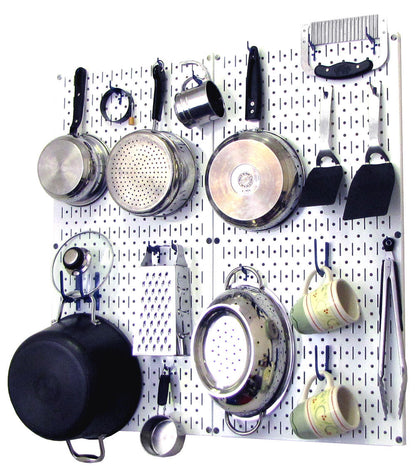 Kitchen Pegboard Storage Rack for Pots and Pans