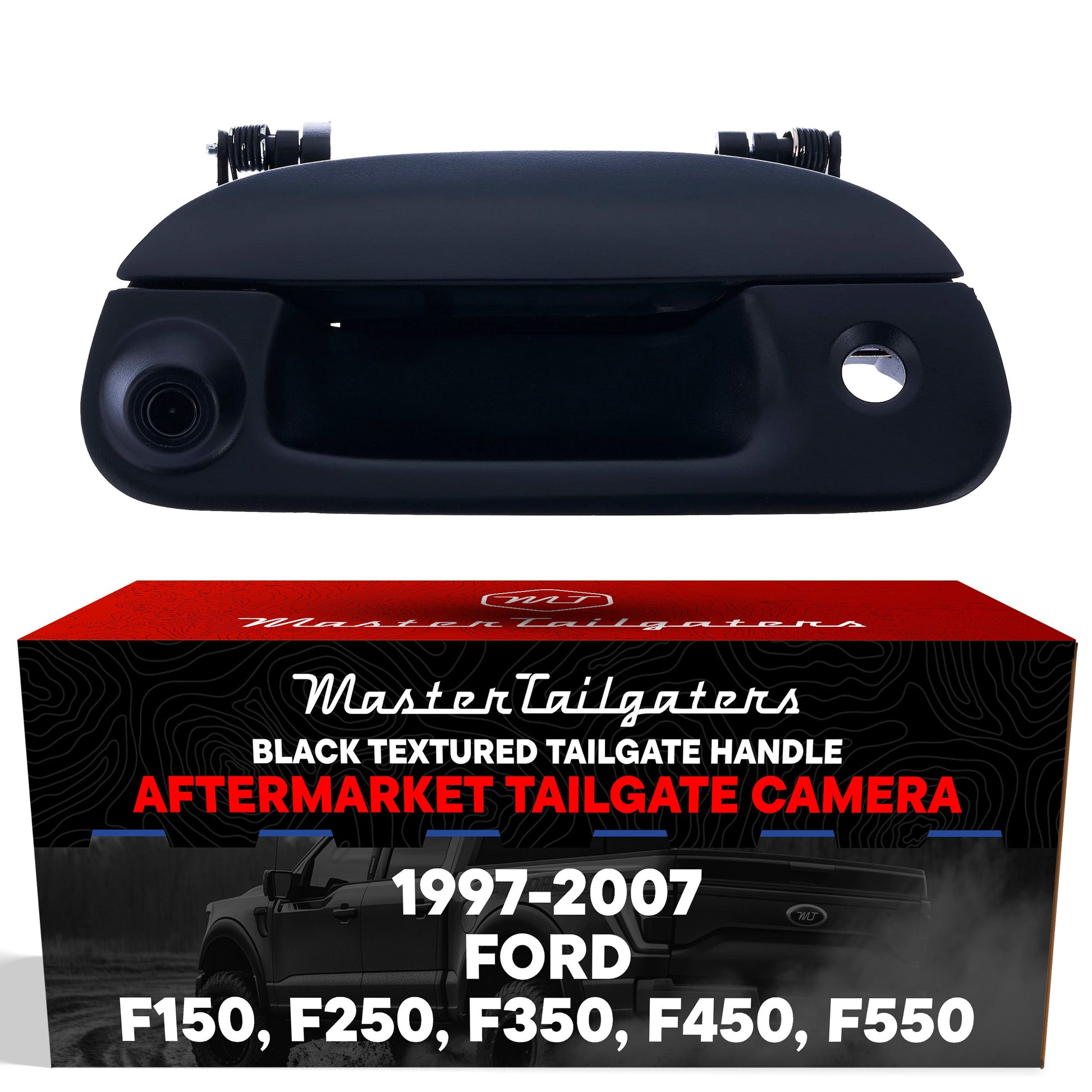 Master Tailgaters black tailgate handle with backup camera for Ford F-Series 1997-2007 on Tampa Home & Garden Store