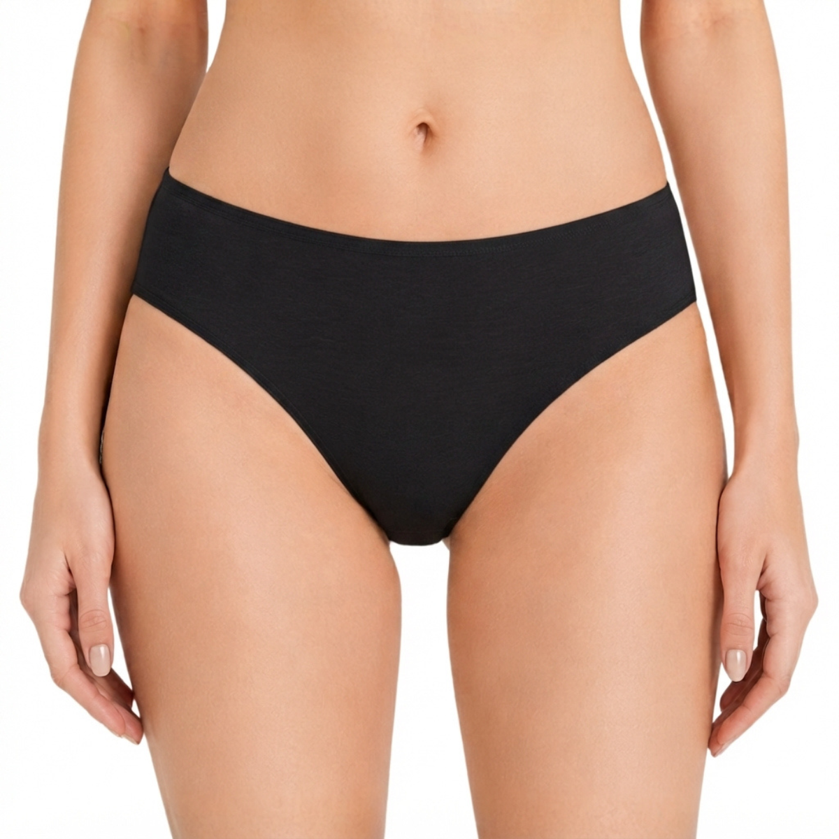 Everyday Classic Fit Hemp Bikini bottom in black by Net Positive on Tampa Home & Garden Store