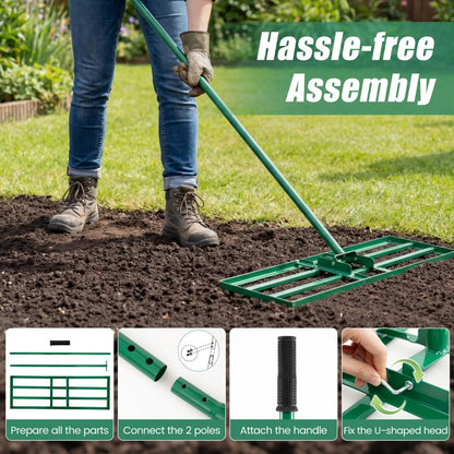 Heavy Duty Lawn Level Tool with 69 Inch Handle