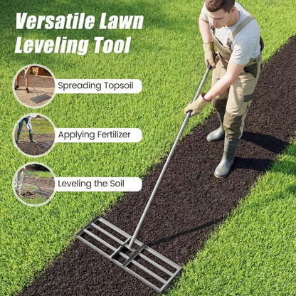 Heavy Duty Lawn Level Tool with 69 Inch Handle