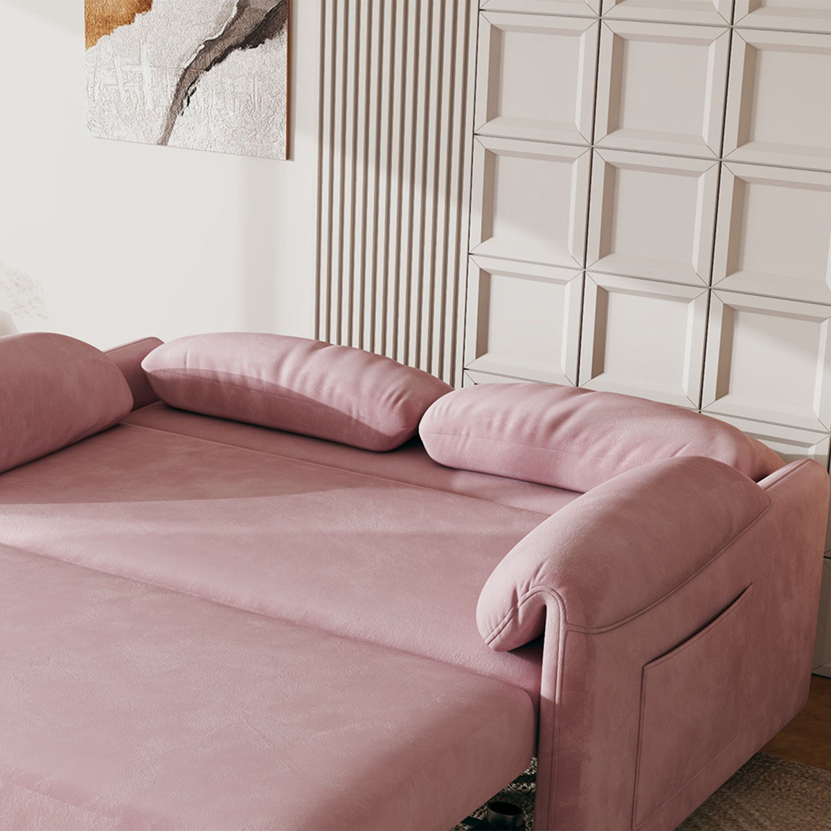 Dual Purpose Sofa and Retractable Queen Bed
