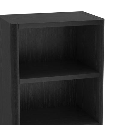 Open Bookcase with Adjustable Shelves in black, 79 in tall, HouseOfZazla standard bookcase on Tampa Home & Garden Store