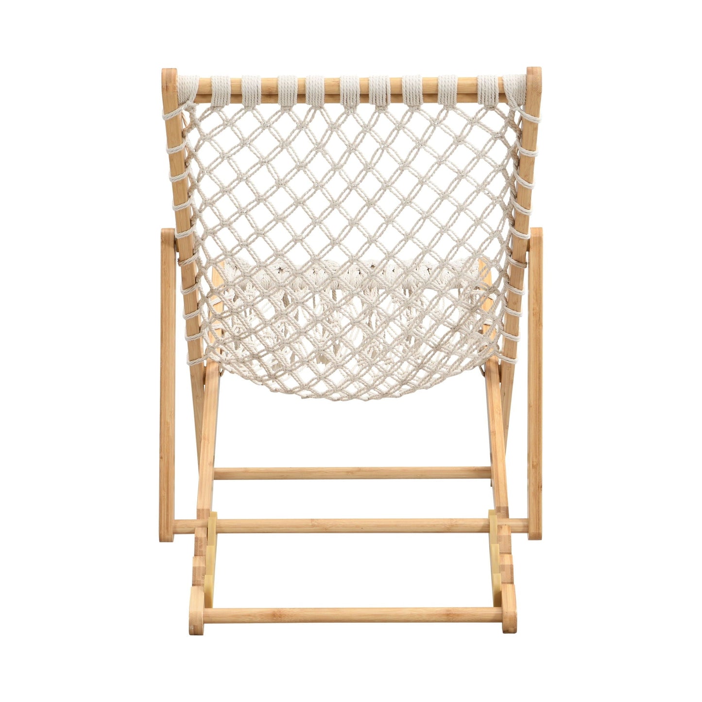 Bamboo weaving chair set with handwoven rope lattice back for outdoors HouseOfZazla on Tampa Home & Garden Store