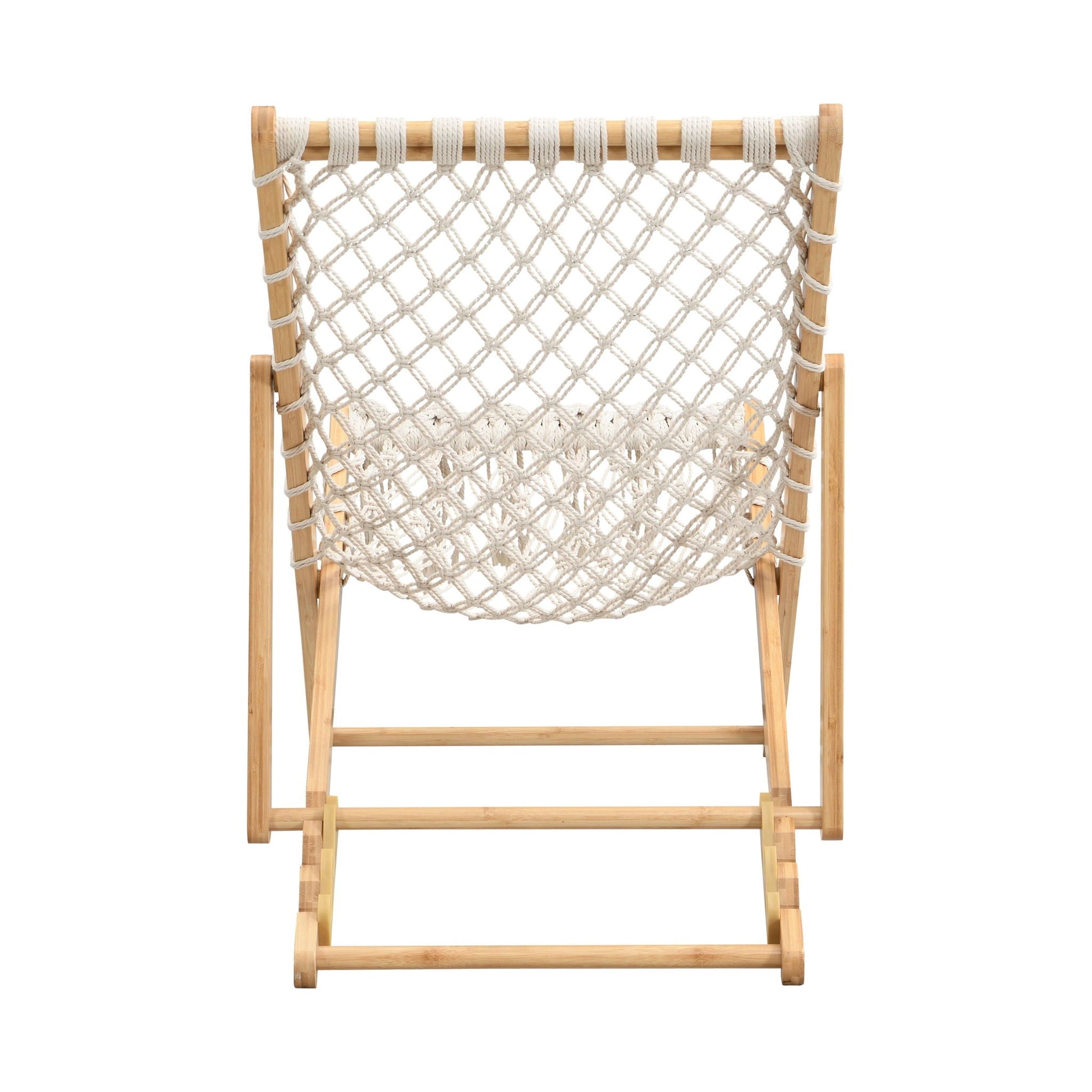 Bamboo weaving chair set with handwoven rope lattice back for outdoors HouseOfZazla on Tampa Home & Garden Store