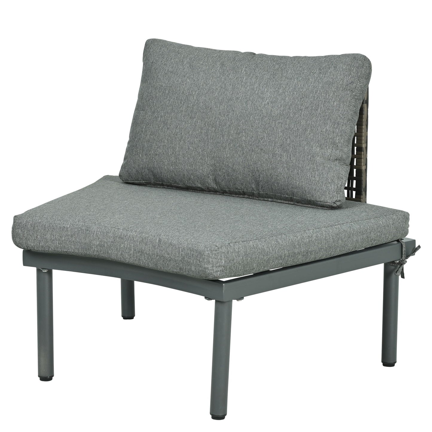 Outdoor Patio 6 Piece Sofa Set And Cushions
