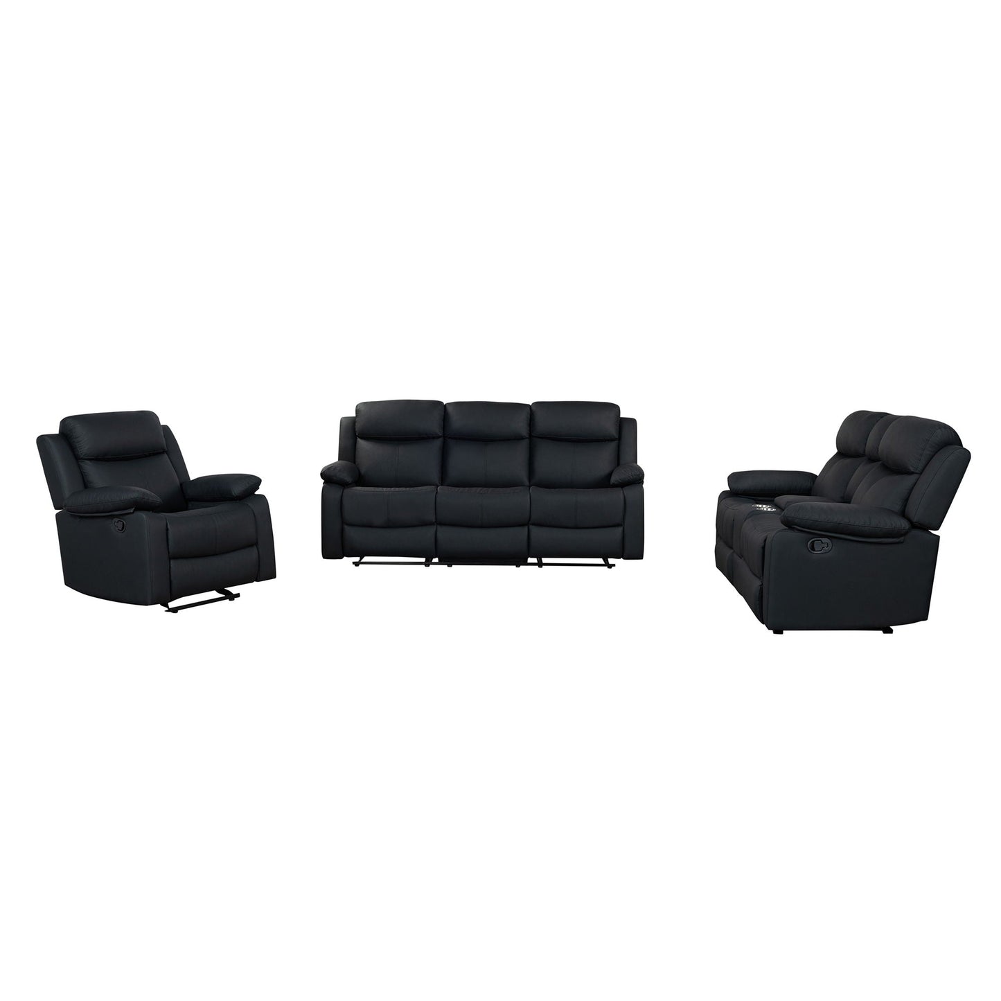 Blanche Reclining Sofa With Led Accent and Lights