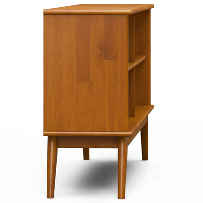 Draper Handcrafted Low Bookcase in Solid Wood