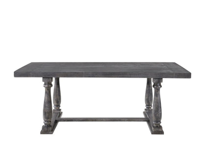 Bernard Weathered Dining Table with Trestle Base