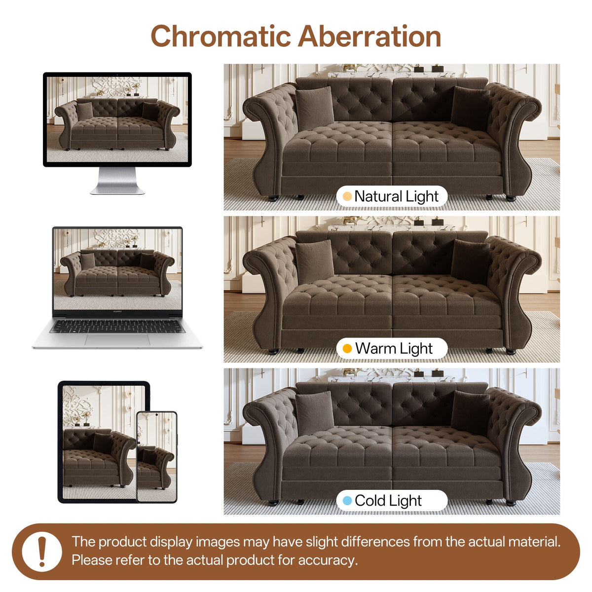 Oversized Chesterfield Sofa and a Pull Out Bed