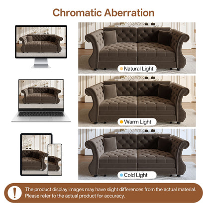 Oversized Chesterfield Sofa and a Pull Out Bed