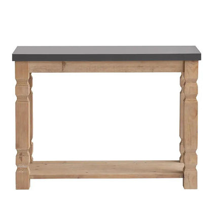 Rustic Modern Console Table With Concrete Top