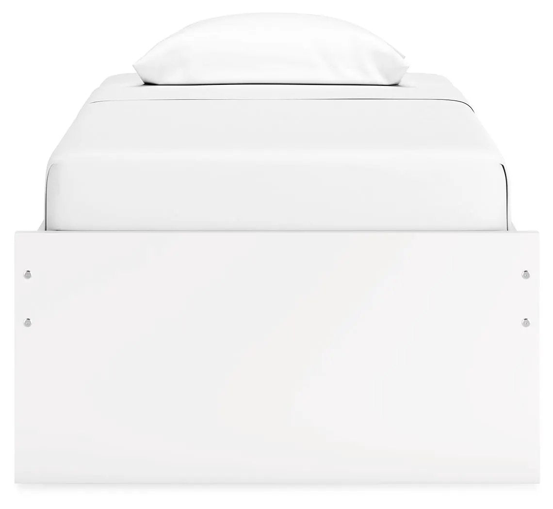 Onita Platform Bed white storage bed by Unique Piece Furniture with panel footboard on Tampa Home & Garden Store