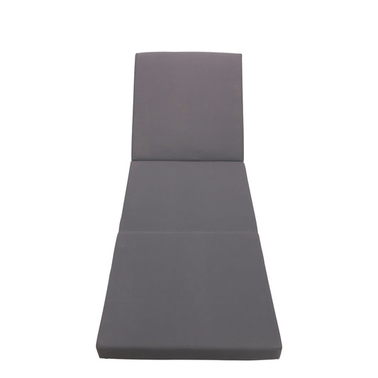 Gray Broadway Ian Chaise Lounge Cushion, triple folds back & seat cushion by HouseOfZazla on Tampa Home & Garden Store