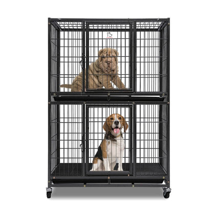 31" Two-Tier Dog Crate 46A - Tampa Home & Garden Store