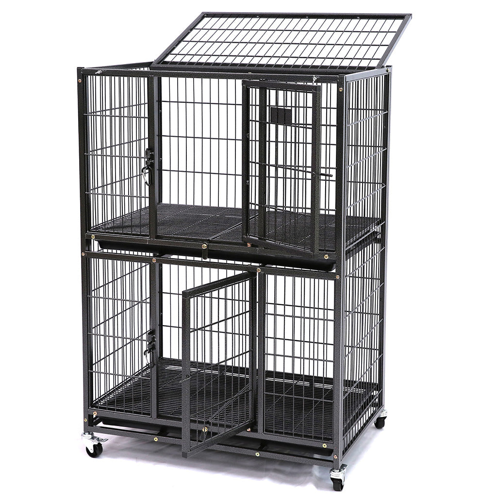 31" Two-Tier Dog Crate 46A - Tampa Home & Garden Store